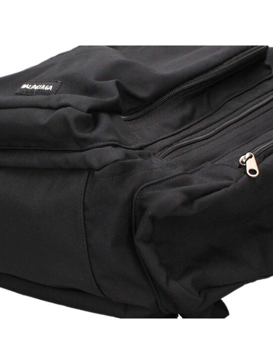 Balenciaga Logo Nylon Canvas Backpack
